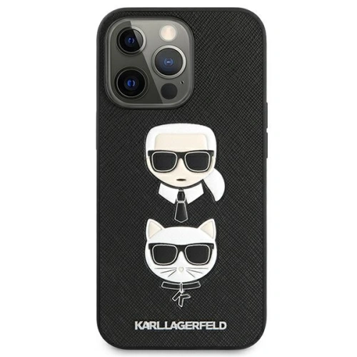 Kup Etui Karl Lagerfeld KLHCP13LSAKICKCBK Apple iPhone 13 Pro černý/black book Saffiano Karl & Choupette - KLD606BLK - {ean13} - Sklep Home Screen