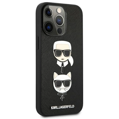 Kup Etui Karl Lagerfeld KLHCP13LSAKICKCBK Apple iPhone 13 Pro černý/black book Saffiano Karl & Choupette - KLD606BLK - {ean13} - Sklep Home Screen