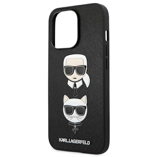 Kup Etui Karl Lagerfeld KLHCP13LSAKICKCBK Apple iPhone 13 Pro černý/black book Saffiano Karl & Choupette - KLD606BLK - {ean13} - Sklep Home Screen
