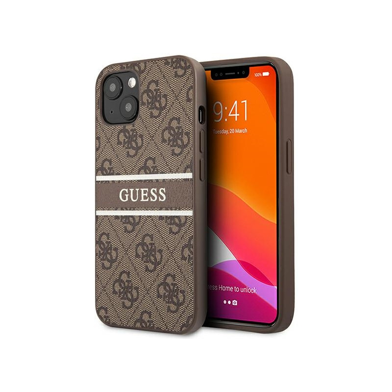 Buy Guess GUHCP13M4GDBR Apple iPhone 13 brown hardcase 4G Stripe - 3666339023645 - GUE1271BR - Homescreen.pl