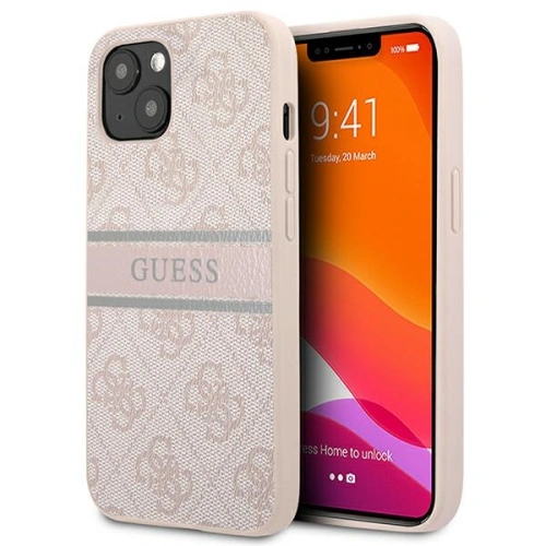 Kup Etui Guess GUHCP13M4GDPI Apple iPhone 13 rózsaszín/pink hardcase 4G Stripe - GUE1272PNK - {ean13} - Sklep Home Screen