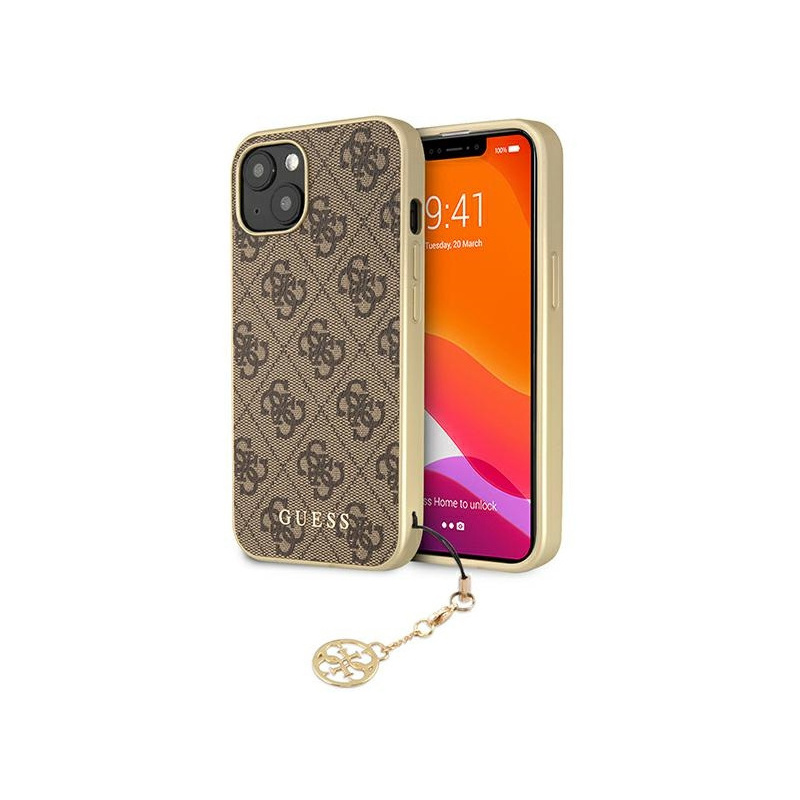 Buy Guess GUHCP13MGF4GBR Apple iPhone 13 brown hardcase 4G Charms Collection - 3666339033446 - GUE1274BR - Homescreen.pl