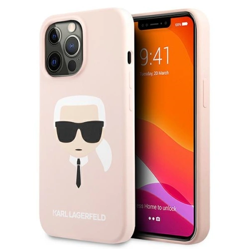 Kup Etui Karl Lagerfeld KLHCP13LSLKHLP Apple iPhone 13 Pro roz light pink hardcase Silicon Karl`s Head - KLD608PNK - {ean13} - Sklep Home Screen