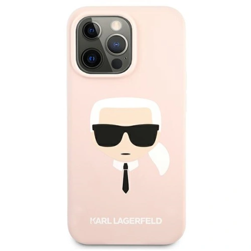 Kup Etui Karl Lagerfeld KLHCP13LSLKHLP Apple iPhone 13 Pro jasnoróżowy/light pink hardcase Silicone Karl`s Head - KLD608PNK - {ean13} - Sklep Home Screen