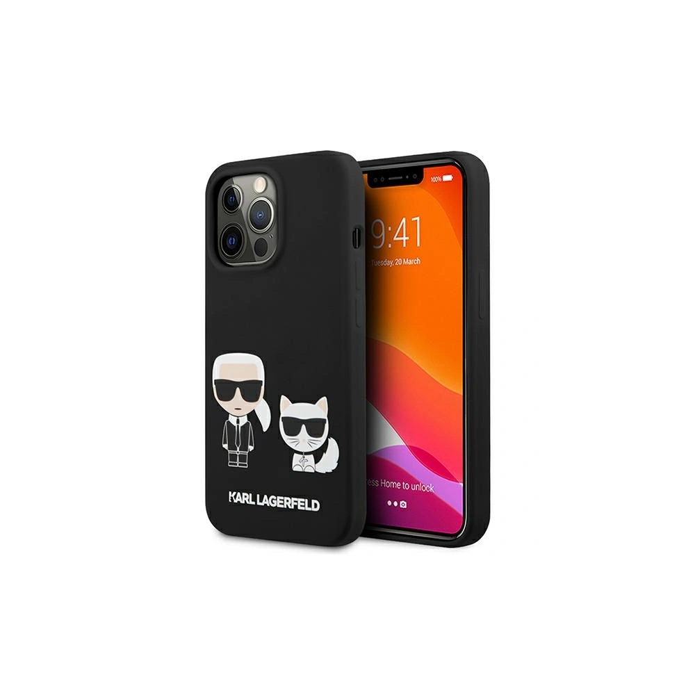 Etui Karl Lagerfeld KLHCP13LSSKCK Apple iPhone 13 Pro hardcase czarny/black Silicone Karl & Choupette