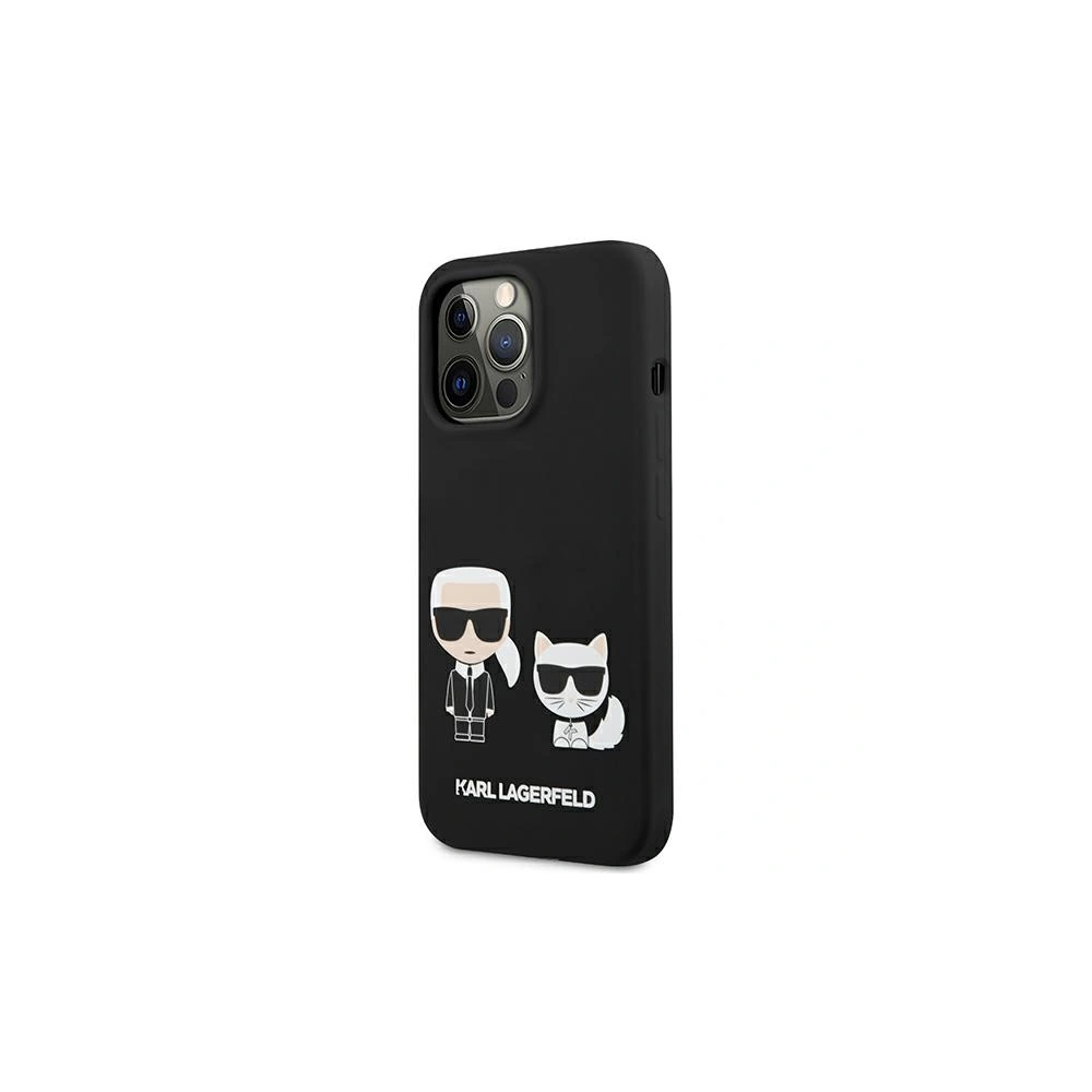 Etui Karl Lagerfeld KLHCP13LSSKCK Apple iPhone 13 Pro hardcase czarny/black Silicone Karl & Choupette