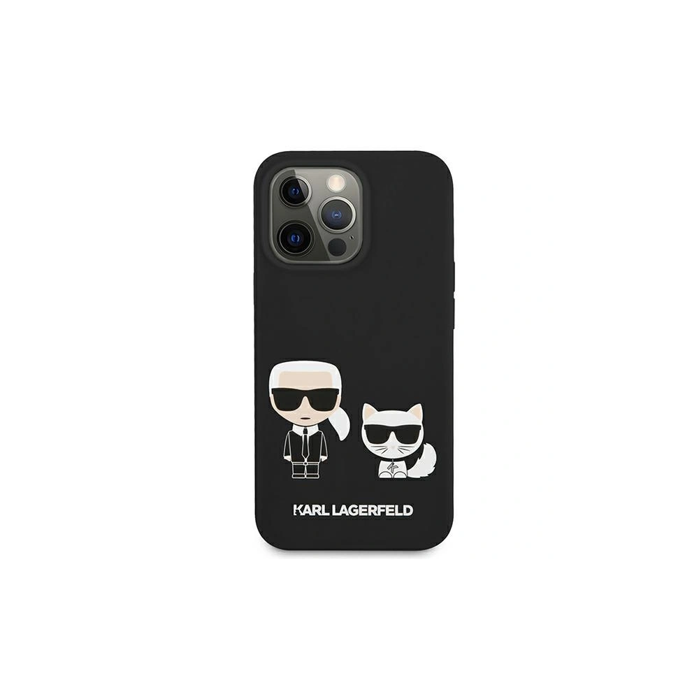 Etui Karl Lagerfeld KLHCP13LSSKCK Apple iPhone 13 Pro hardcase czarny/black Silicone Karl & Choupette