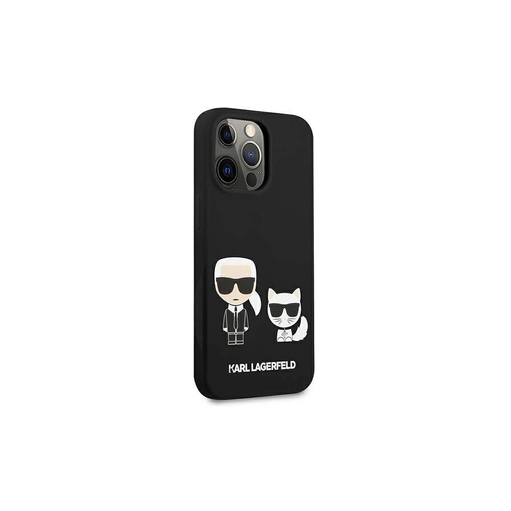 Etui Karl Lagerfeld KLHCP13LSSKCK Apple iPhone 13 Pro hardcase czarny/black Silicone Karl & Choupette