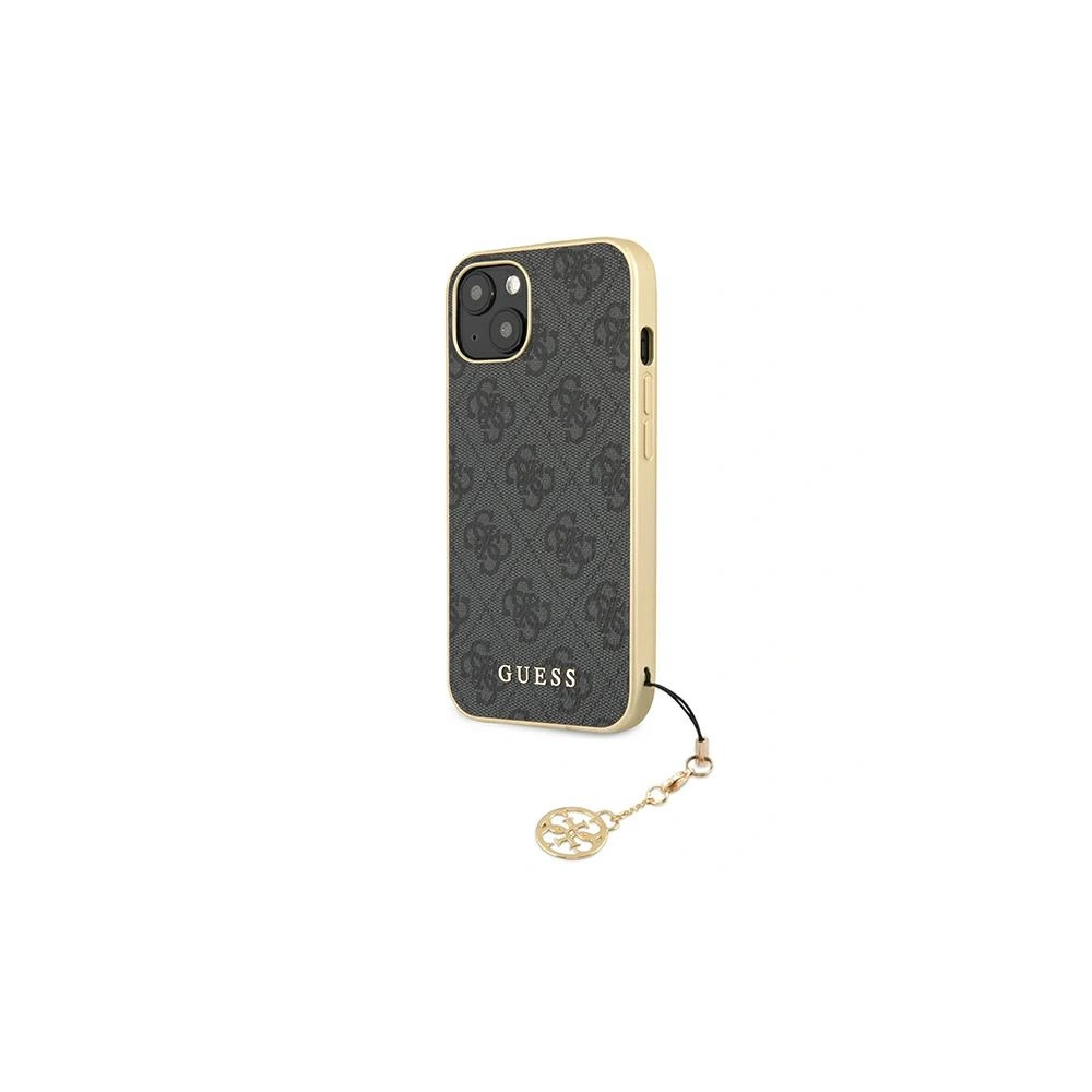 Etui Guess GUHCP13MGF4GGR Apple iPhone 13 szary/grey hardcase 4G Charms Collection