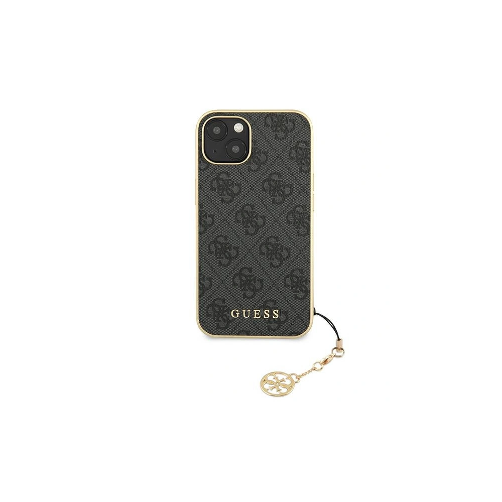 Etui Guess GUHCP13MGF4GGR Apple iPhone 13 szary/grey hardcase 4G Charms Collection