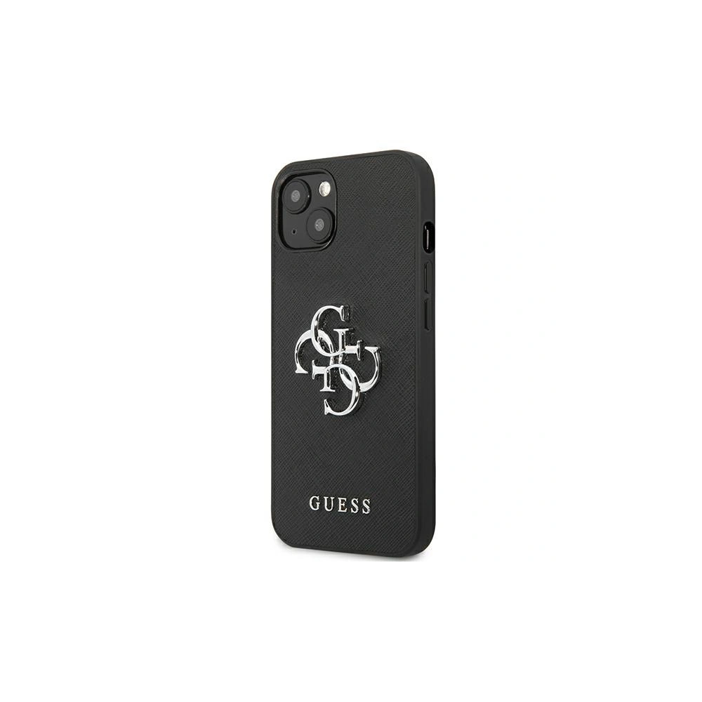 Etui Guess GUHCP13MSA4GSBK Apple iPhone 13 czarny/black hardcase Saffiano 4G Metal Logo