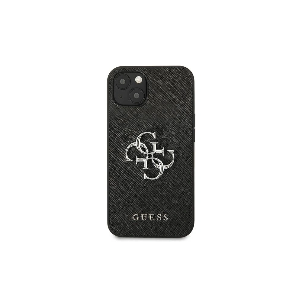 Etui Guess GUHCP13MSA4GSBK Apple iPhone 13 czarny/black hardcase Saffiano 4G Metal Logo