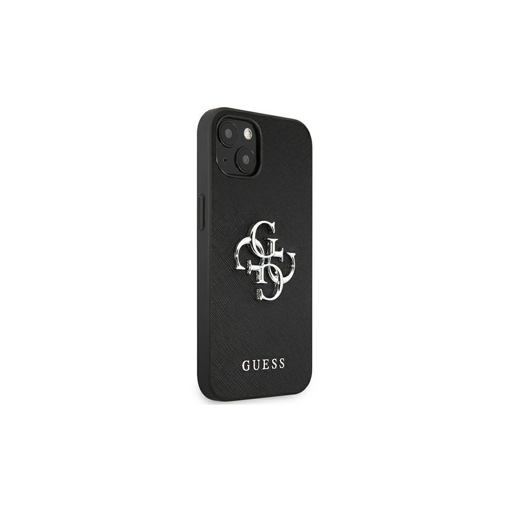 Etui Guess GUHCP13MSA4GSBK Apple iPhone 13 czarny/black hardcase Saffiano 4G Metal Logo