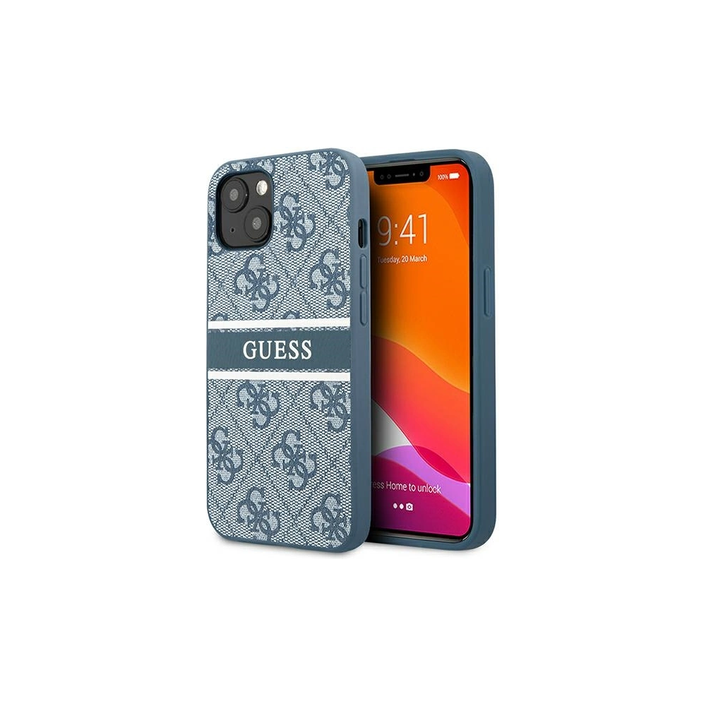 Etui Guess GUHCP13S4GDBL Apple iPhone 13 mini niebieski/blue hardcase 4G Stripe