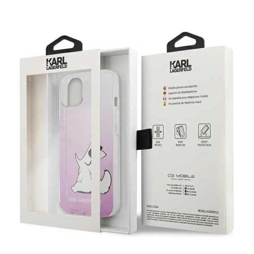 Kup Etui Karl Lagerfeld KLHCP13MCFNRCPI Apple iPhone 13 hardcase růžový/pink Choupette Fun - KLD612PNK - {ean13} - Sklep Home Screen