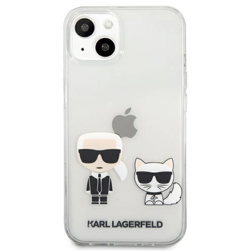 Buy Karl Lagerfeld KLHCP13MCKTR Apple iPhone 13 hardcase Transparent Karl & Choupette - KLD613CL - {ean13} - Home Screen Store Europe