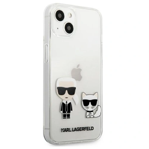 Kup Case Karl Lagerfeld KLHCP13MCKTR Apple iPhone 13 Hardcase Transparent Karl & Choupette - KLD613CL - {ean13} - Sklep Home Screen