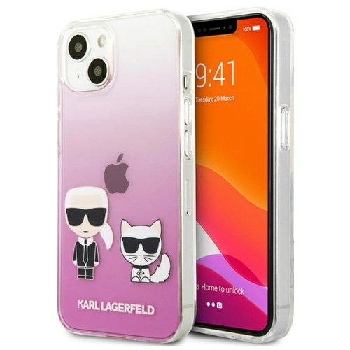 Kup Etui Karl Lagerfeld KLHCP13MCKTRP Apple iPhone 13 hardcase roz/roz Karl & Choupette - KLD614PNK - {ean13} - Sklep Home Screen