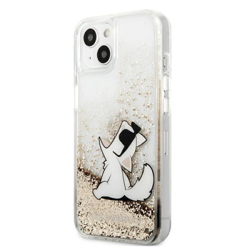 Kup Etui Karl Lagerfeld KLHCP13MGCFD Apple iPhone 13 arany/hardver Liquid Glitter Choupette Fun - KLD615GLD - {ean13} - Sklep Home Screen