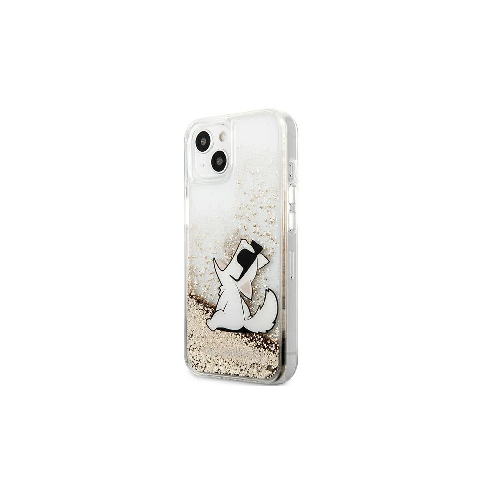 Etui Karl Lagerfeld KLHCP13MGCFD Apple iPhone 13 złoty/gold hardcase Liquid Glitter Choupette Fun