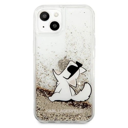 Kup Etui Karl Lagerfeld KLHCP13MGCFD Apple iPhone 13 arany/hardver Liquid Glitter Choupette Fun - KLD615GLD - {ean13} - Sklep Home Screen