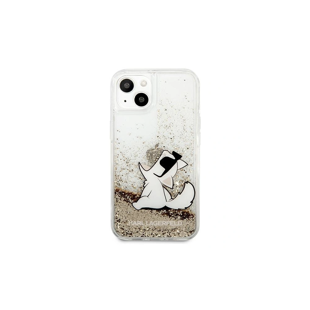 Etui Karl Lagerfeld KLHCP13MGCFD Apple iPhone 13 złoty/gold hardcase Liquid Glitter Choupette Fun
