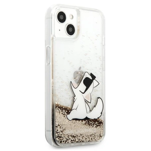 Kup Etui Karl Lagerfeld KLHCP13MGCFD Apple iPhone 13 arany/hardver Liquid Glitter Choupette Fun - KLD615GLD - {ean13} - Sklep Home Screen