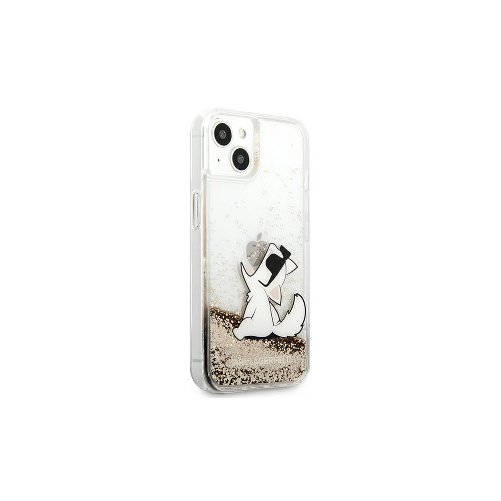Etui Karl Lagerfeld KLHCP13MGCFD Apple iPhone 13 złoty/gold hardcase Liquid Glitter Choupette Fun