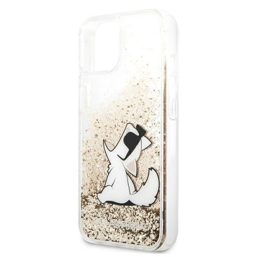 Kup Etui Karl Lagerfeld KLHCP13MGCFD Apple iPhone 13 arany/hardver Liquid Glitter Choupette Fun - KLD615GLD - {ean13} - Sklep Home Screen
