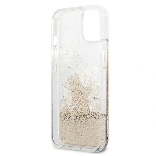 Buy Karl Lagerfeld KLHCP13MGCFD Apple iPhone 13 gold hardcase Liquid Glitter Choupette Fun - KLD615GLD - {ean13} - Home Screen Store Europe