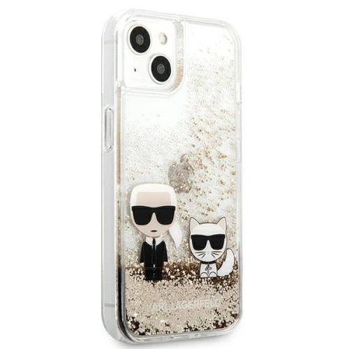 Kup Etui Karl Lagerfeld KLHCP13MGKCD Apple iPhone 13 arany/hardcase Liquid Glitter Karl&Choupette - KLD616GLD - {ean13} - Sklep Home Screen