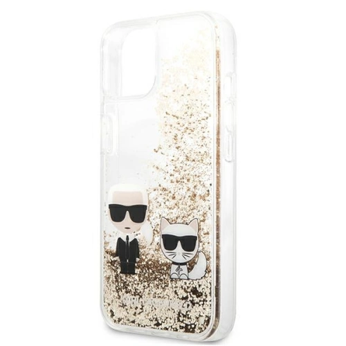 Kup Etui Karl Lagerfeld KLHCP13MGKCD Apple iPhone 13 arany/hardcase Liquid Glitter Karl&Choupette - KLD616GLD - {ean13} - Sklep Home Screen