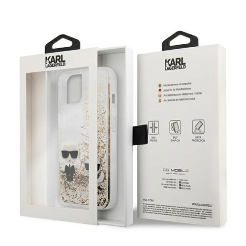 Kup Etui Karl Lagerfeld KLHCP13MGKCD Apple iPhone 13 arany/hardcase Liquid Glitter Karl&Choupette - KLD616GLD - {ean13} - Sklep Home Screen