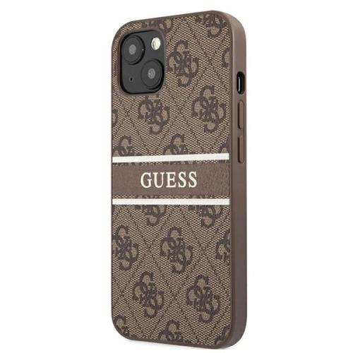 Kup Etui Guess GUHCP13S4GDBR Apple iPhone 13 mini barna/brown hardcase 4G Stripe - GUE1280BR - {ean13} - Sklep Home Screen