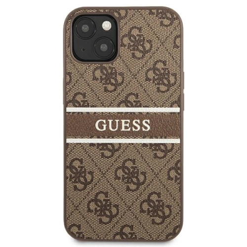 Kup Etui Guess GUHCP13S4GDBR Apple iPhone 13 mini barna/brown hardcase 4G Stripe - GUE1280BR - {ean13} - Sklep Home Screen