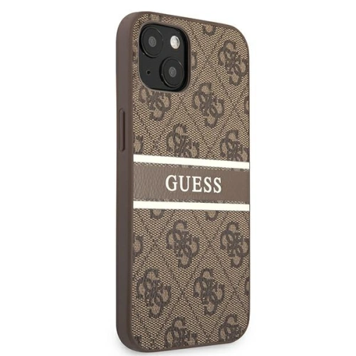 Kup Etui Guess GUHCP13S4GDBR Apple iPhone 13 mini brązowy/brown hardcase 4G Stripe - GUE1280BR - {ean13} - Sklep Home Screen