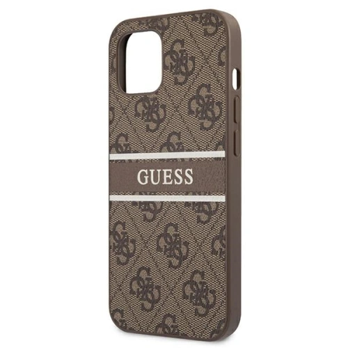 Kup Case Guess GUHCP13S4GDBR Apple iPhone 13 mini braun/brown Hardcase 4G Stripe - GUE1280BR - {ean13} - Sklep Home Screen