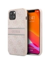 Case Guess GUHCP13S4GDPI Apple iPhone 13 mini rosa/pink hardcase 4G Stripe
