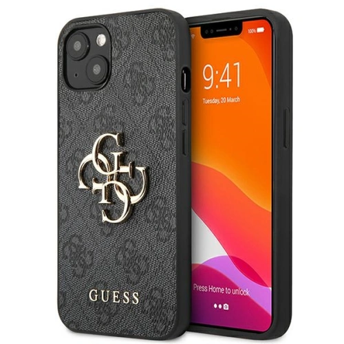Kup Case Guess GUHCP13S4GMGGR Apple iPhone 13 mini grau/hardcase 4G Big Metal Logo - GUE1282GRY - {ean13} - Sklep Home Screen