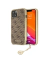 Guess GUHCP13SGF4GBR Apple iPhone 13 mini brown hardcase 4G Charms Collection