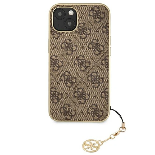 Kup Etui Guess GUHCP13SGF4GBR Apple iPhone 13 mini brązowy/brown hardcase 4G Charms Collection - GUE1283BR - {ean13} - Sklep Home Screen