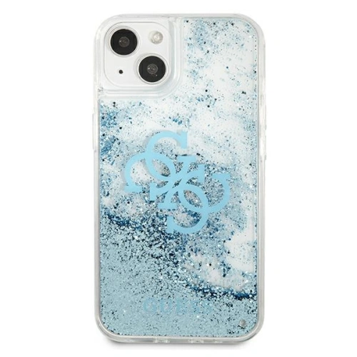 Kup Etui Guess GUHCP13SLG4GBL Apple iPhone 13 mini niebieski/blue hardcase 4G Big Liquid Glitter - GUE1284BLU - {ean13} - Sklep Home Screen