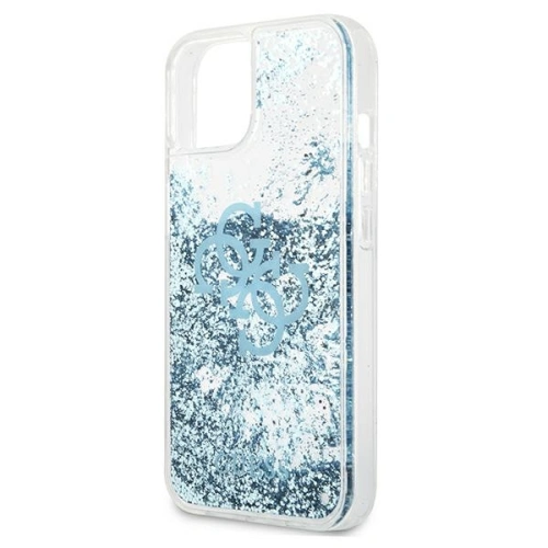 Kup Etui Guess GUHCP13SLG4GBL Apple iPhone 13 mini niebieski/blue hardcase 4G Big Liquid Glitter - GUE1284BLU - {ean13} - Sklep Home Screen