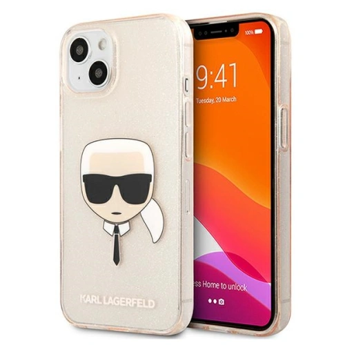 Kup Etui Karl Lagerfeld KLHCP13MKHTUGLGO Apple iPhone 13 arany/glitter Karl feje kemény ház - KLD617GLD - {ean13} - Sklep Home Screen