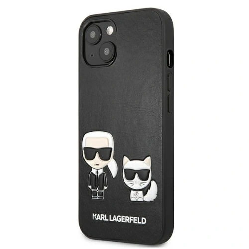 Kup Etui Karl Lagerfeld KLHCP13MPCUSKCBK Apple iPhone 13 negru/black hardcase Ikonik Karl & Choupette - KLD618BLK - {ean13} - Sklep Home Screen