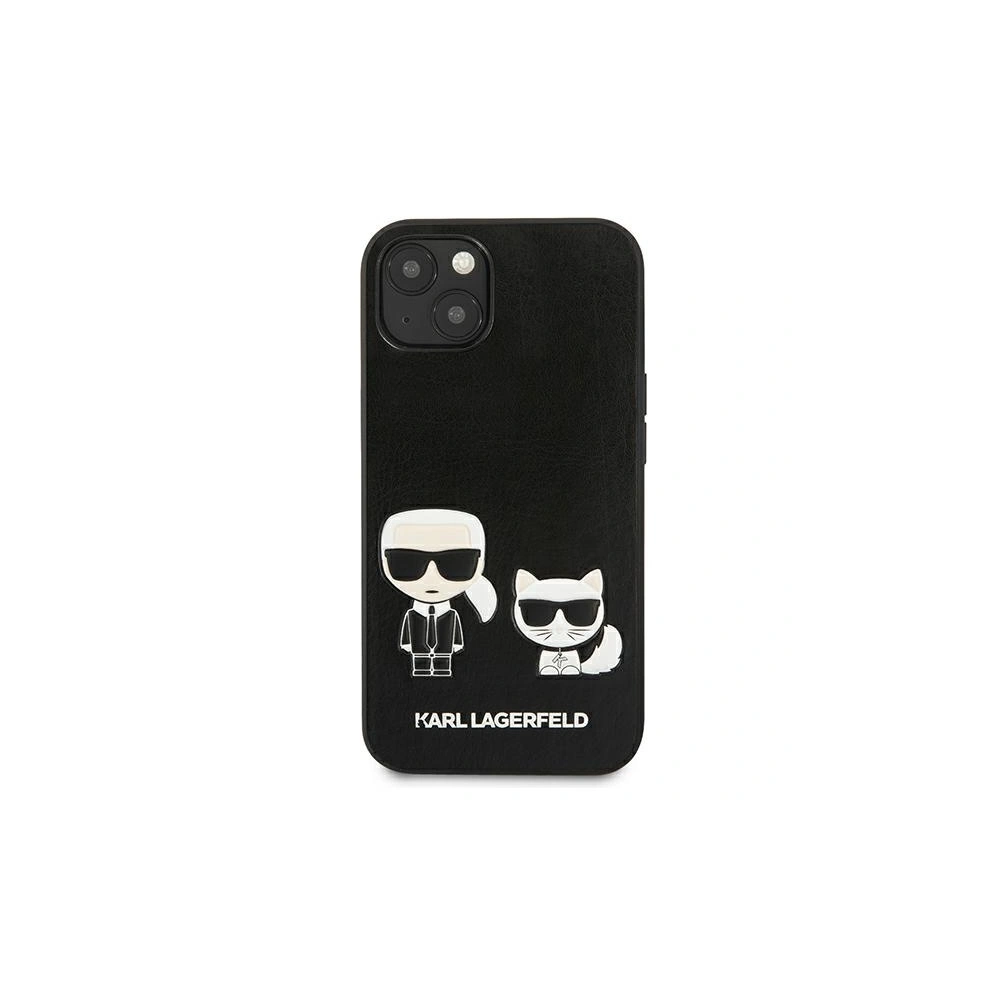 Etui Karl Lagerfeld KLHCP13MPCUSKCBK Apple iPhone 13 czarny/black hardcase Ikonik Karl & Choupette