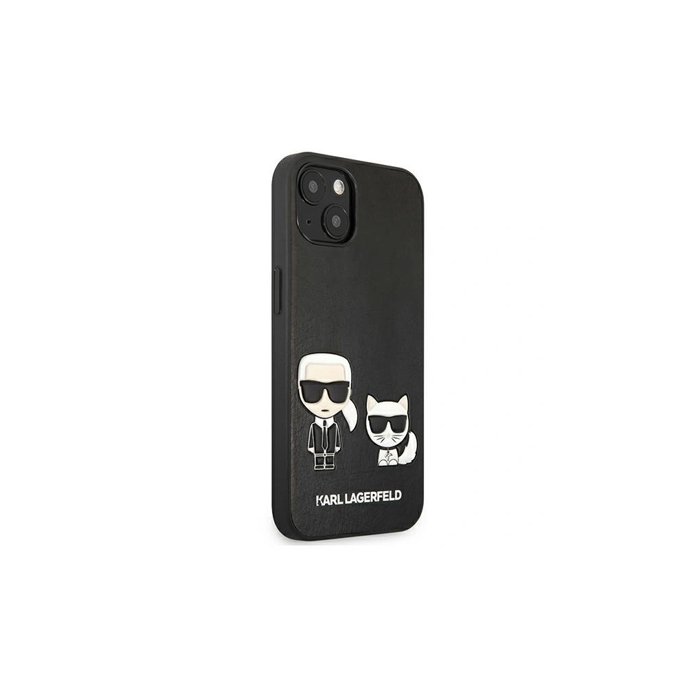 Etui Karl Lagerfeld KLHCP13MPCUSKCBK Apple iPhone 13 czarny/black hardcase Ikonik Karl & Choupette