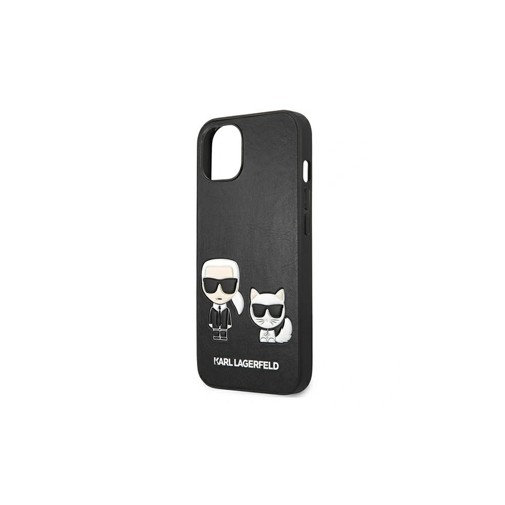 Etui Karl Lagerfeld KLHCP13MPCUSKCBK Apple iPhone 13 czarny/black hardcase Ikonik Karl & Choupette