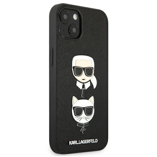 Kup Case Karl Lagerfeld KLHCP13MSAKICKCBK Apple iPhone 13 schwarz/schwarz Buch Saffiano Karl & Choupette - KLD620BLK - {ean13} - Sklep Home Screen