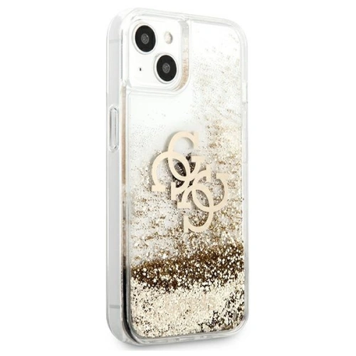 Kup Etui Guess GUHCP13SLG4GGO Apple iPhone 13 mini złoty/gold hardcase 4G Big Liquid Glitter - GUE1285GLD - {ean13} - Sklep Home Screen